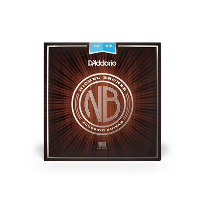 D'Addario 12-53 Light, Nickel Bronze Acoustic Guitar Strings (NB1253)