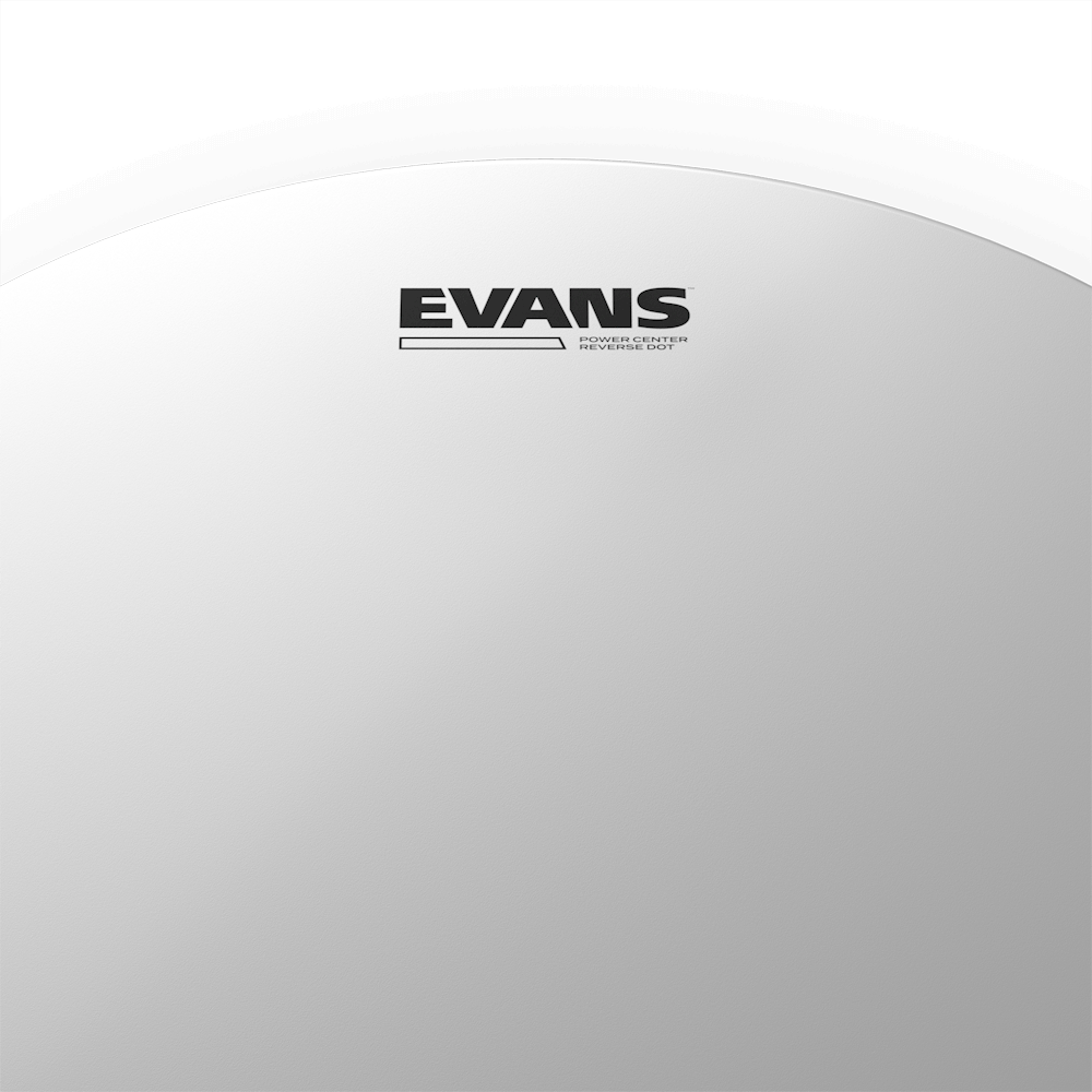 EVANS Power Center Reverse Dot Snare Drum Head, 14 Inch