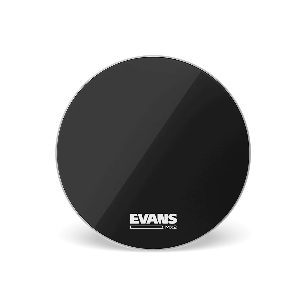 EVANS MX2 Black Bass Drum Head, 26 Inch