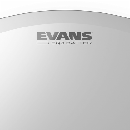 EVANS EQ3 Clear Bass Drum Batter Head, 20 Inch