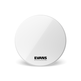 EVANS MX1 White Bass Drum Head, 20 Inch