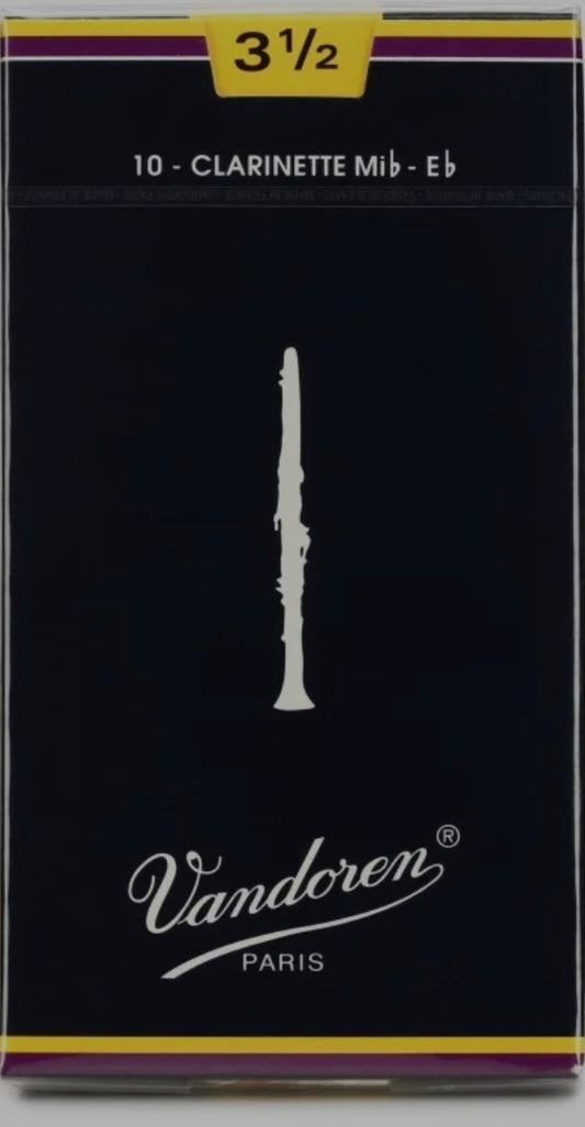 Vandoren Traditional Eb  Clarinet Reeds Strength 3.5; Box of 10
