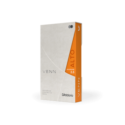 D'Addario VENN ALTO SAXOPHONE REEDS
Strength 2.5, 1-Pc