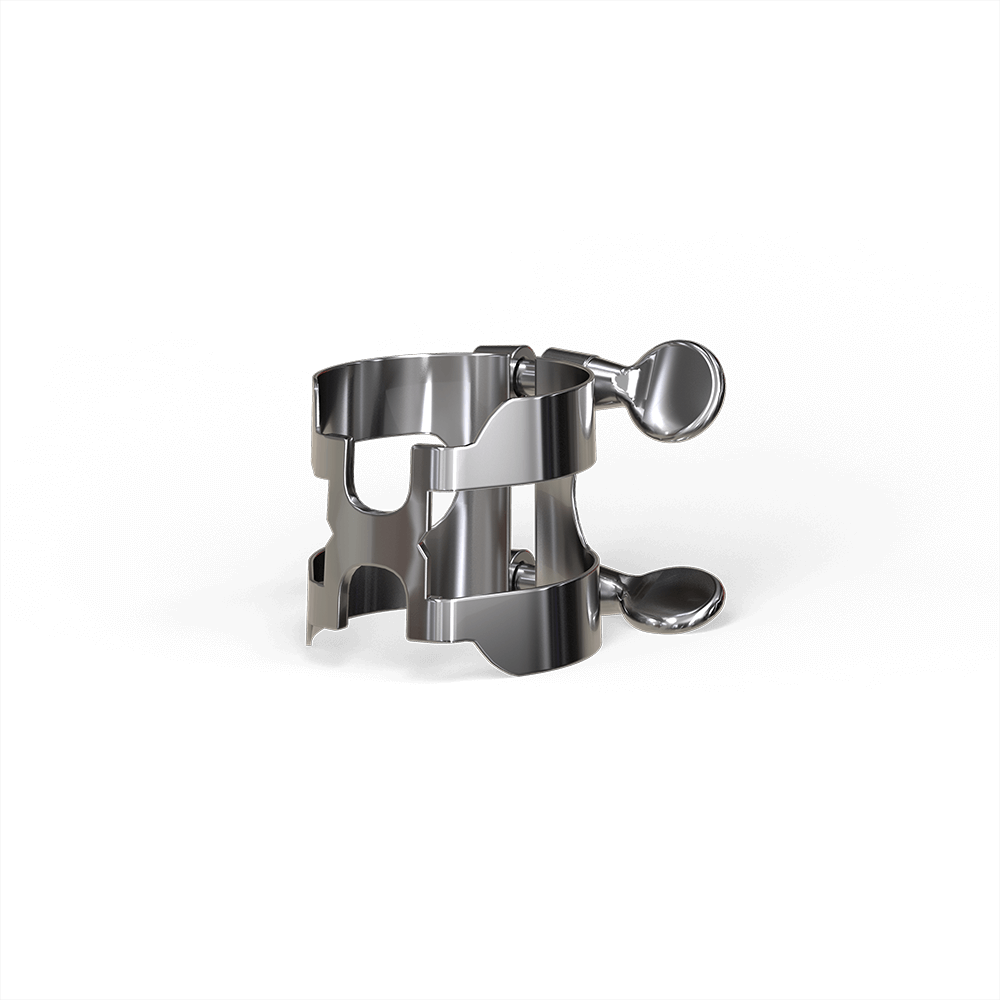 D'Addario H-Ligature & Cap for Alto Saxophone, Silver-Plated
