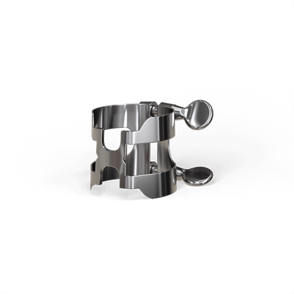 D'Addario H-Ligature & Cap for Alto Saxophone, Silver-Plated