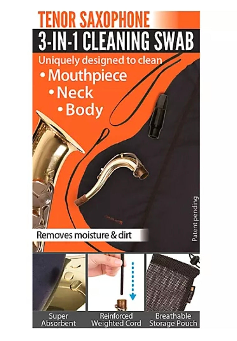 Protec 3-in-1 Tenor Saxophone Swab (Body, Neck, and Mouthpiece)