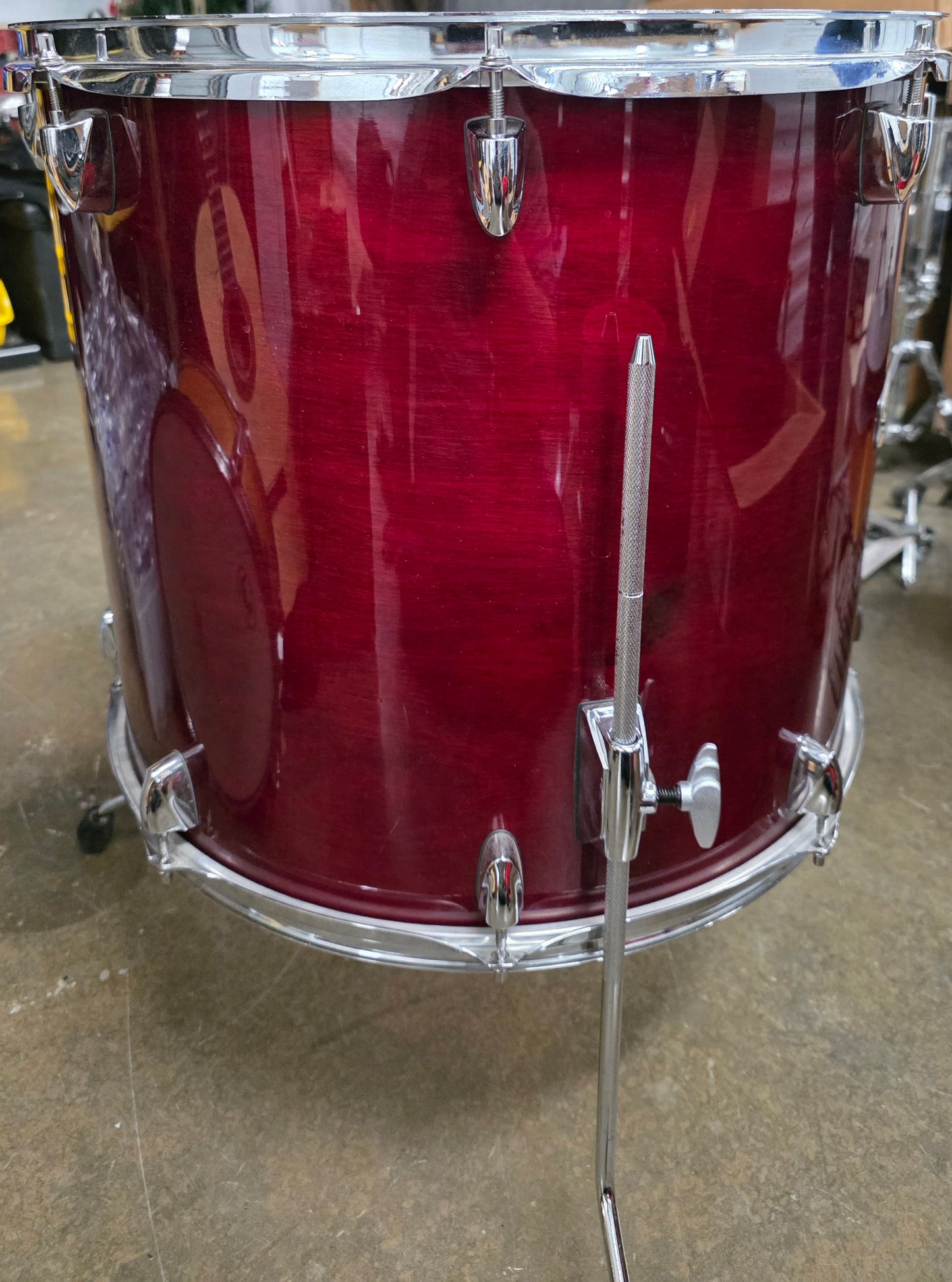 Yamaha Stage Custom Birch Floor Tom 18x16 Cranberry Red