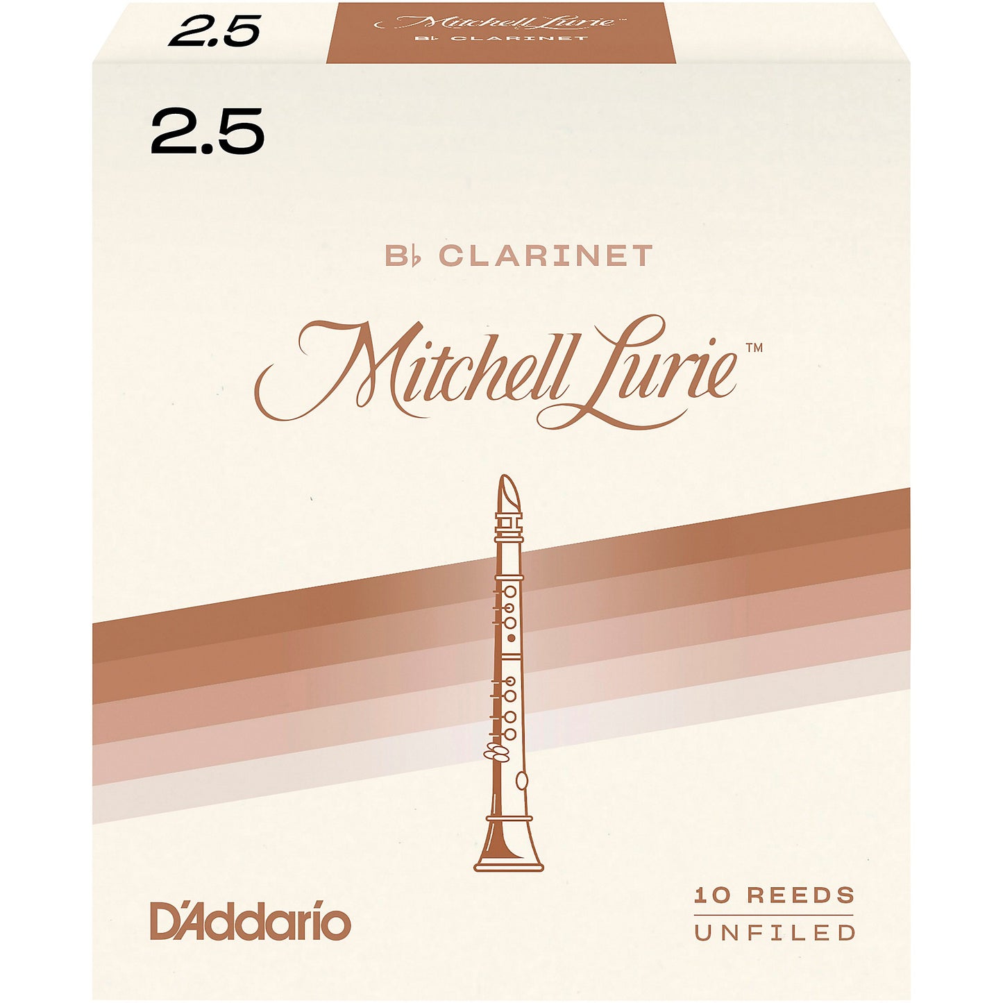 Royal Mitchell Lurie Organic Bb Clarinet Reeds
Strength 2.5, Individually-Sealed, 10-Pack