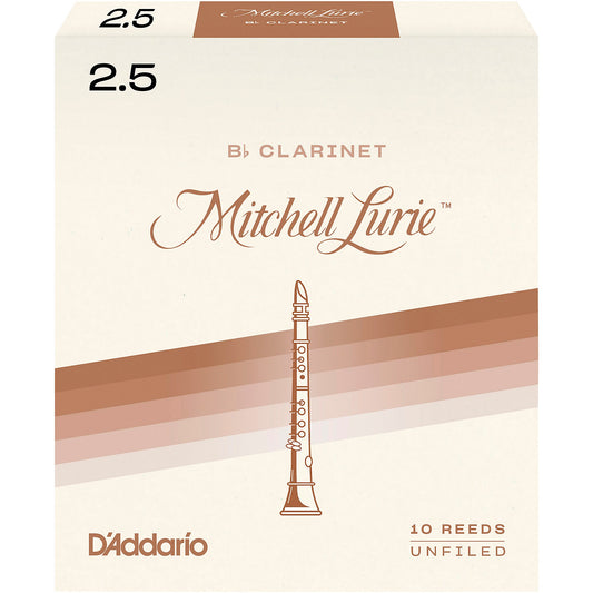 Royal Mitchell Lurie Organic Bb Clarinet Reeds
Strength 2.5, Individually-Sealed, 10-Pack