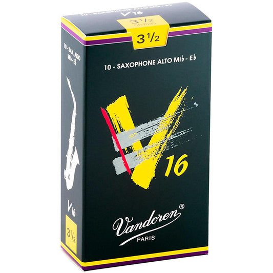 Vandoren V16 Alto Saxophone Reeds Strength 3.5, Box of 10