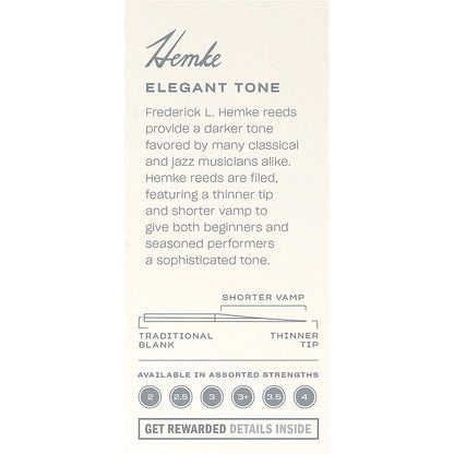 Frederick Hemke Alto Saxophone Reeds Strength 2.5, Box of 5