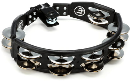 LP® Latin Percussion Cyclops Mountable Tambourine - Black with Steel Jingles
