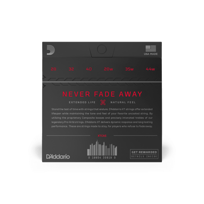 D'Addario Normal Tension,  XT Composite / Nylon Coated Classical Guitar Strings (XTC45)