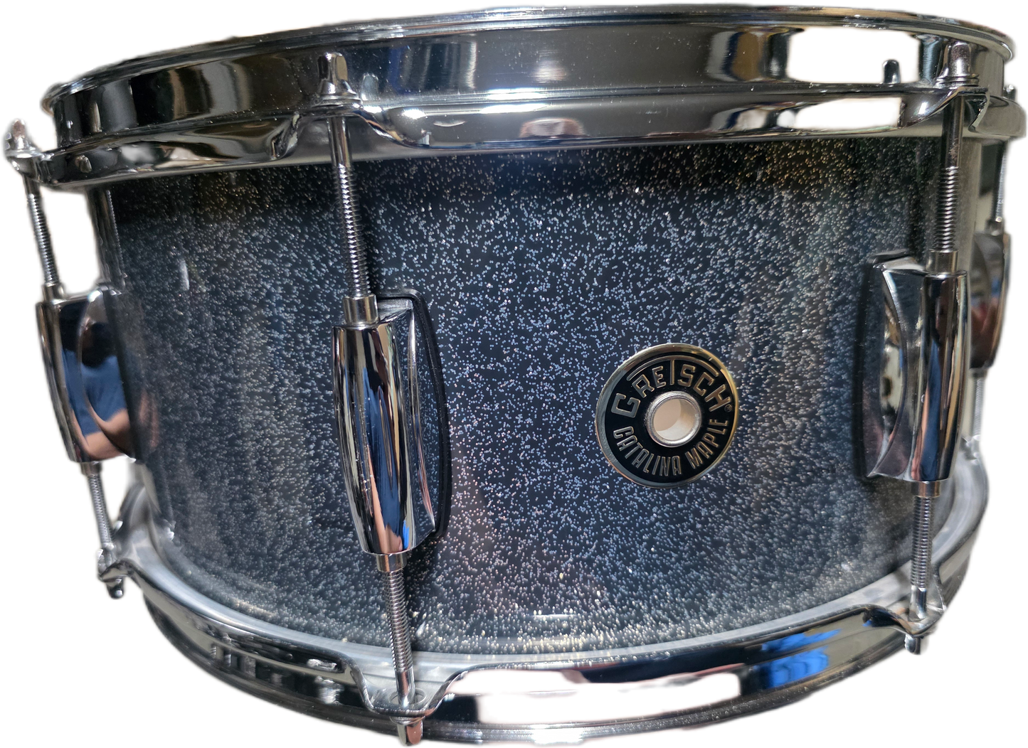 Gretsch 14x6.5  Catalina Maple Snare Drum - Black Stardust Silver Sparkle