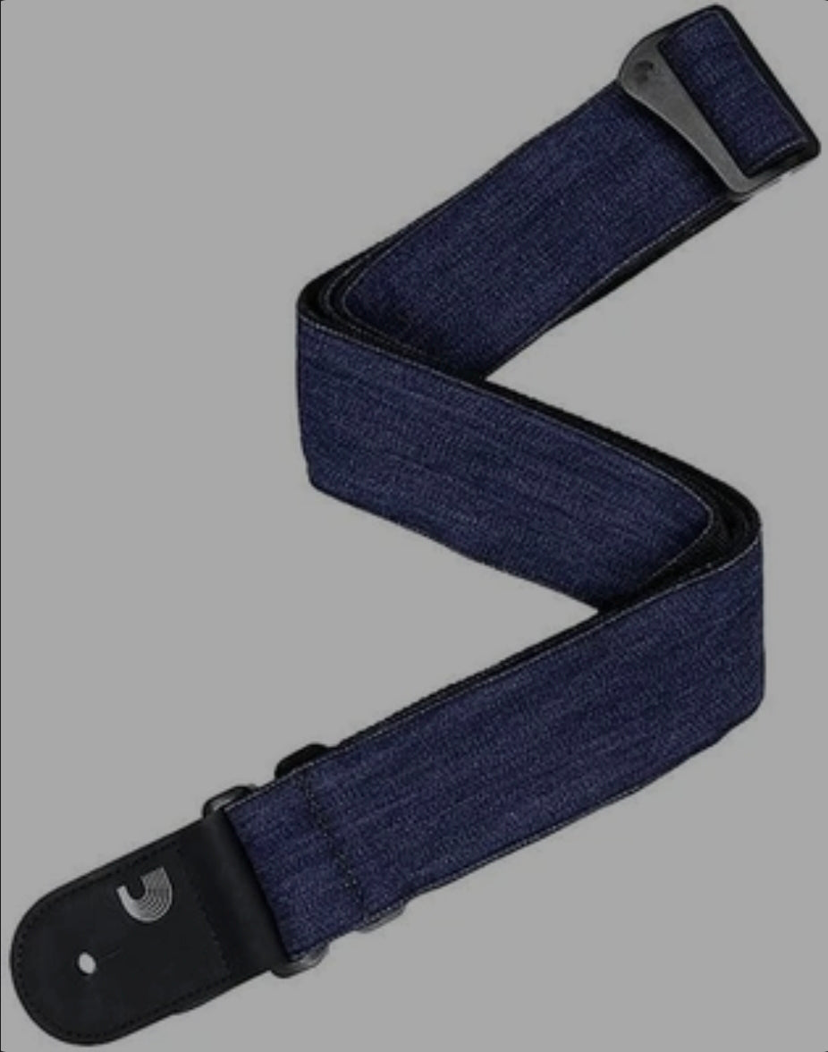 D'Addario - 50MM Denim Blue Guitar Strap 50DN01