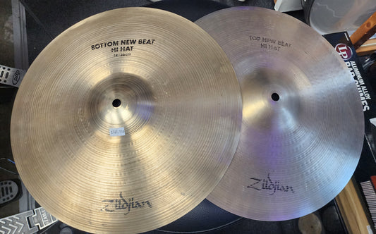 Par de hi-hats Zildjian New Beat de 14 pulgadas (vintage)