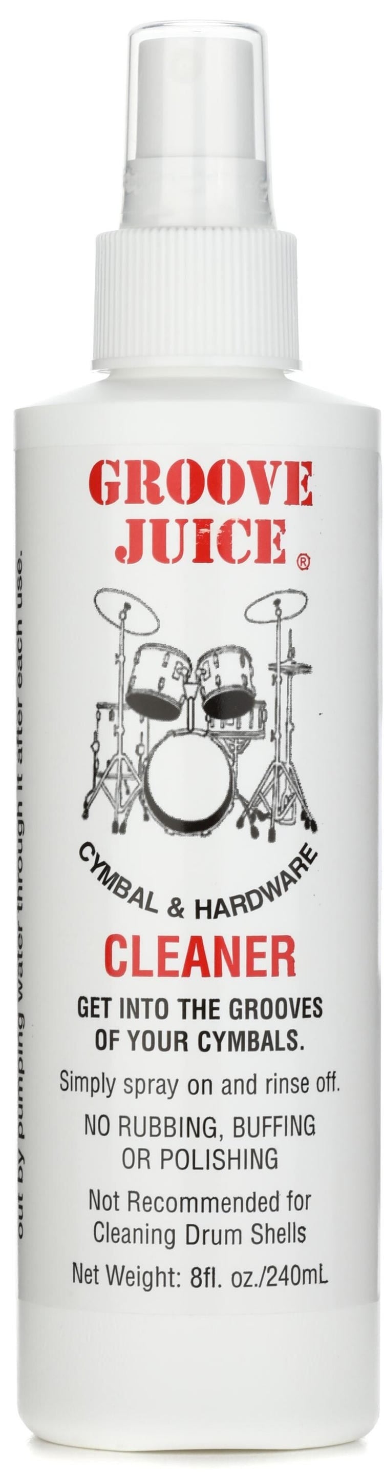 Groove Juice Groove Juice Cymbal Cleaner - 8-oz. Bottle