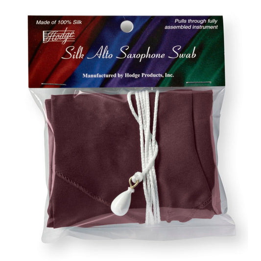 Hodge Silk Alto Sax Swab-Burgundy