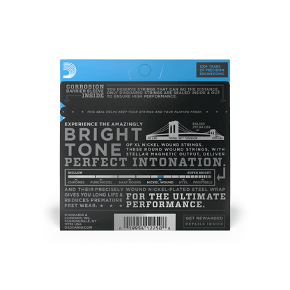 D'Addario 10-46 Regular Light XL Nickel Electric Guitar 12 String Set (EXL150)