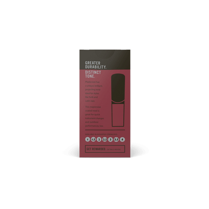 Plasticover by D'Addario Alto Saxophone Reeds Strength 2.5, 5-Pack