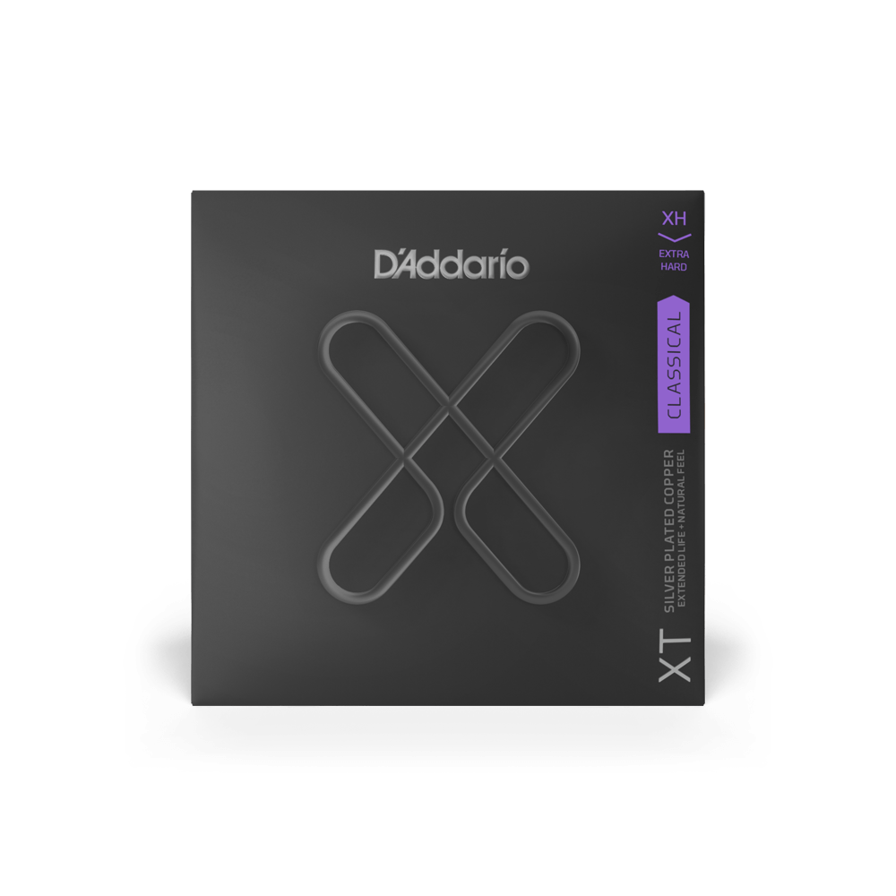 D'Addario Extra Hard Tension,  XT Composite / Nylon Coated Classical Guitar Strings (XTC44)