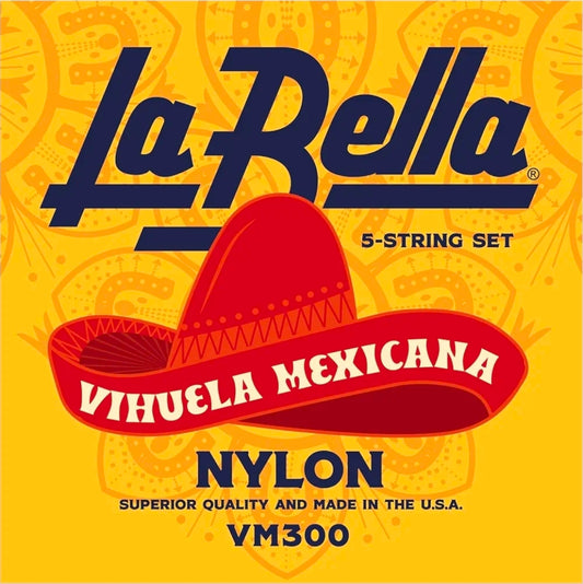 La Bella VM300 Vihuela Mexicana 5- Strings Nylon Set 32-42