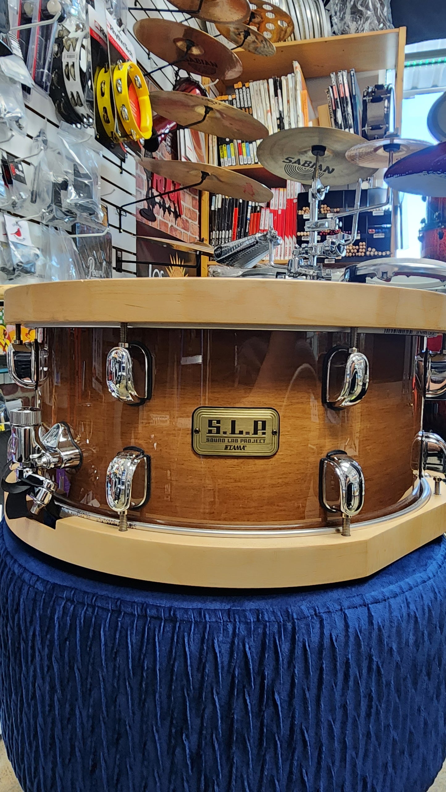 Tama S.L.P. Studio Maple Snare Drum - 6.5 x 14 inch - Sienna