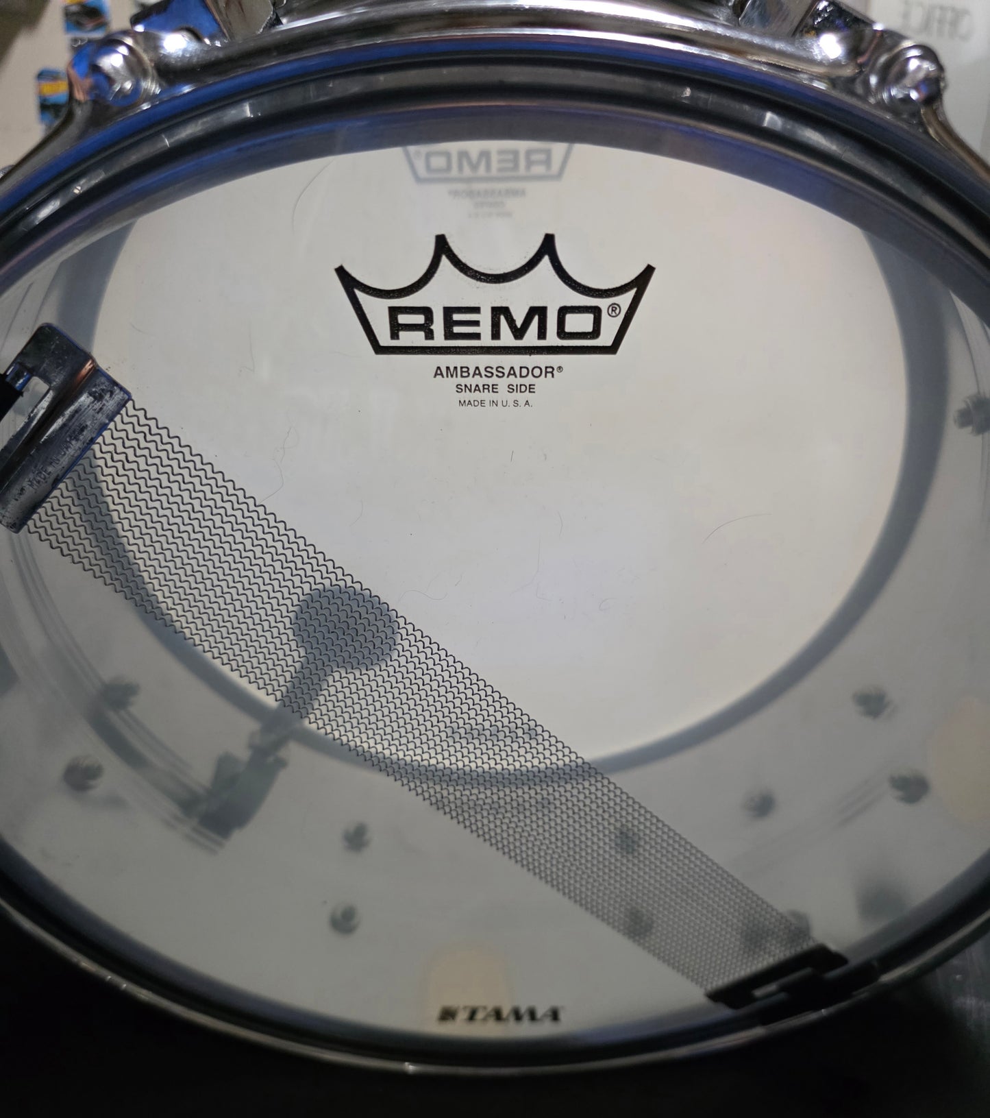 Tama 14x6.5 Rockstar Steel Snare Drum w/ internal muffler - Japan MIJ