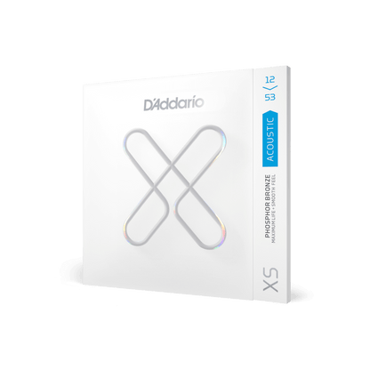 D'Addario 12-53 Light Coated, Phosphor Bronza Acoustic Guitar Strings (XSAPB1253)