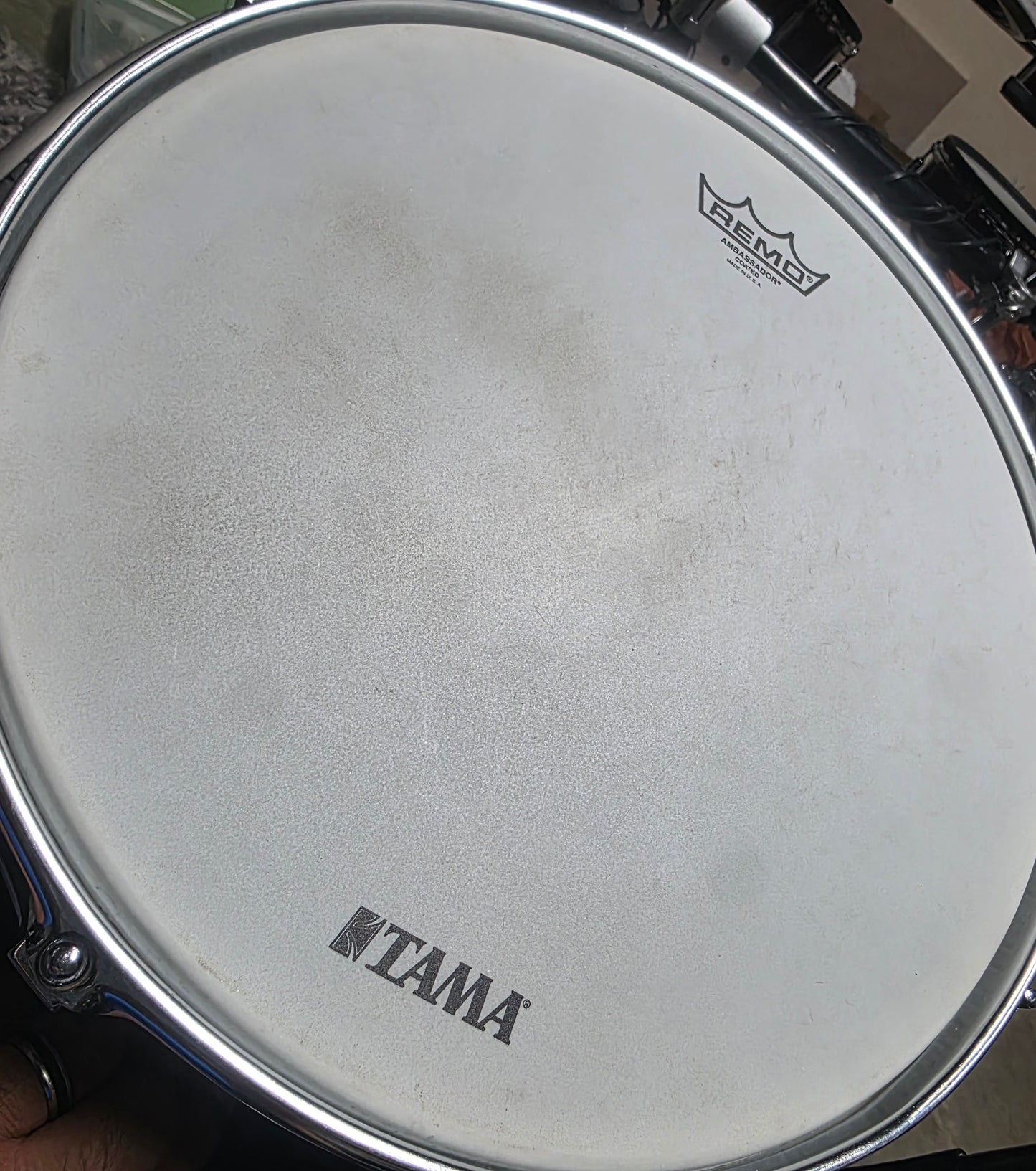 Tama 14x6.5 Rockstar Steel Snare Drum w/ internal muffler - Japan MIJ