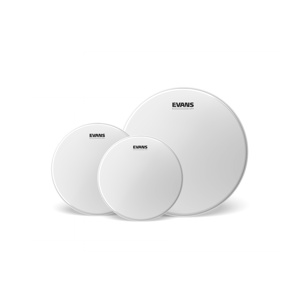 EVANS UV1 Coated Fusion Batter Drumhead Tom Pack (10", 12", 14")