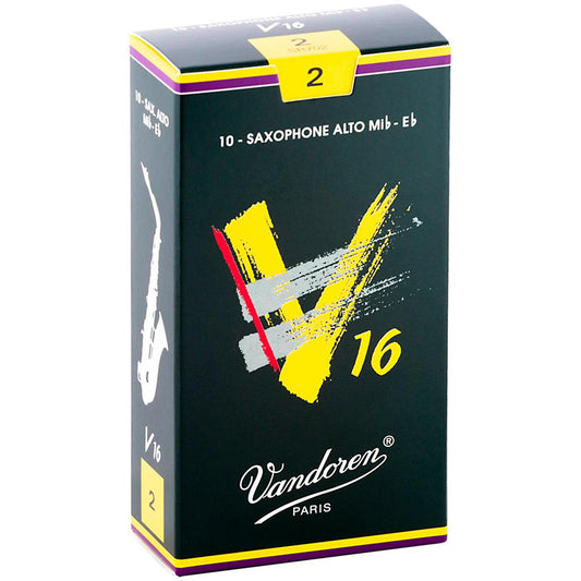 Vandoren V16 Alto Saxophone Reeds Strength 2.0, Box of 10