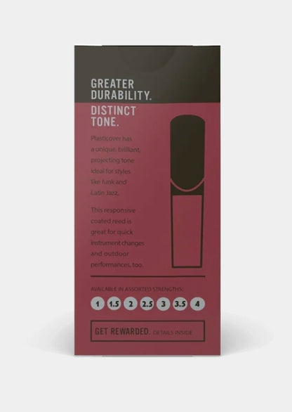 Plasticover by D'Addario Bb Clarinet Reeds
Strength 3.5, 5-Pack