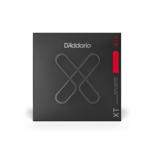 D'Addario 13-56 Medium Coated 80/20 Bronze Acoustic Guitar Strings (XTABR1356)