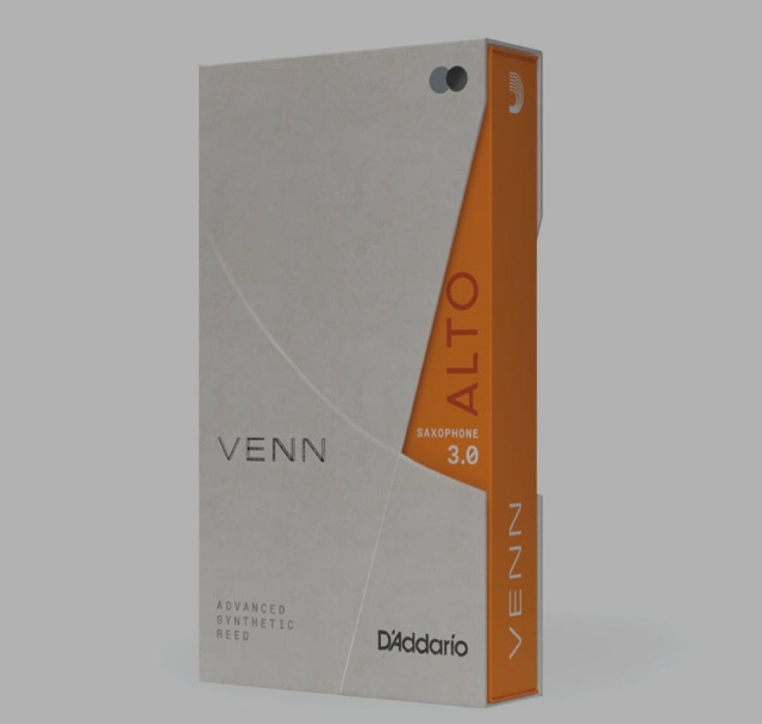 D'Addario VENN ALTO SAXOPHONE REEDS
Strength 3.0, 1-Pc