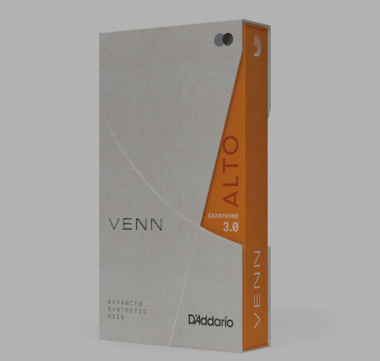D'Addario VENN ALTO SAXOPHONE REEDS
Strength 3.0, 1-Pc