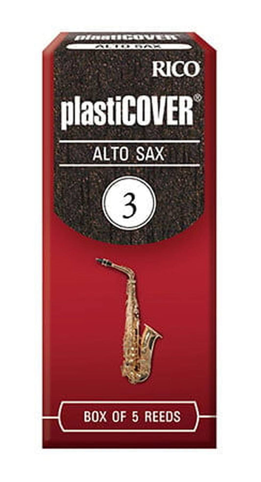 Plasticover by D'Addario Alto Saxophone Reeds Strength 3.0, 5-Pack