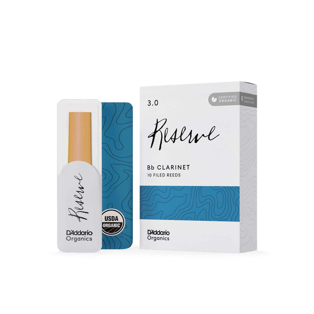 D'Addario Reserve Bb Clarinet Reeds Strength 3.0, Individually-Sealed, 10-Pack