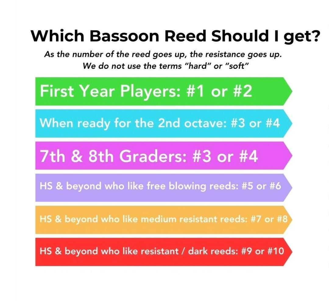 Bocal Majority, Intermediate Bassoon Reed - #3