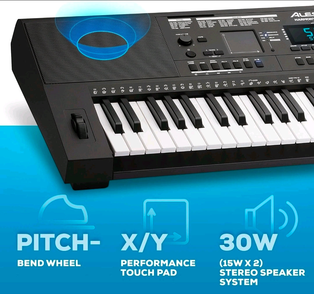 ALESIS HARMONY 61 PRO Keyboard w/ Stand & Bench Combo