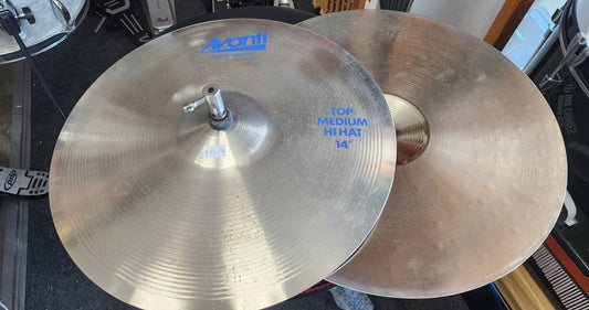 Avanti 14in vintage hihat pair (Silver finish)