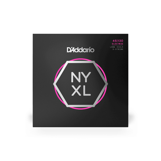 D'Addario 45-130 Regular Light, Long Scale, NYXL 5-String Bass Strings (NYXL45130)