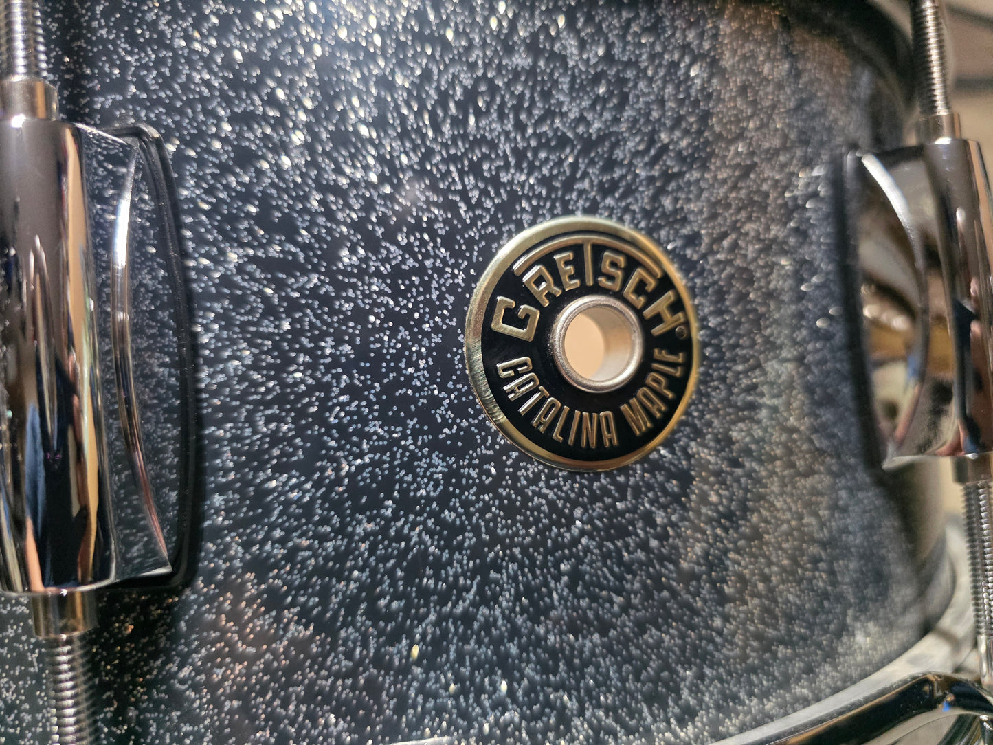 Gretsch 14x6.5  Catalina Maple Snare Drum - Black Stardust Silver Sparkle
