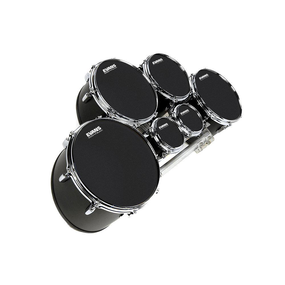 Evans MX Black Marching Tenor Drumhead 14 inch