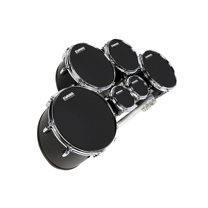 Evans MX Black Marching Tenor Drumhead 14 inch