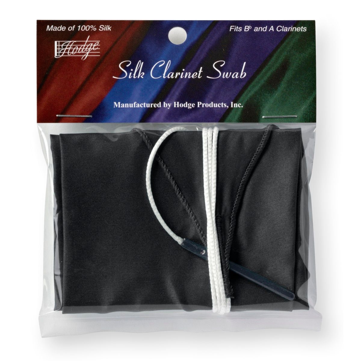 Hodge Silk Bb & A Clarinet Swab-Black