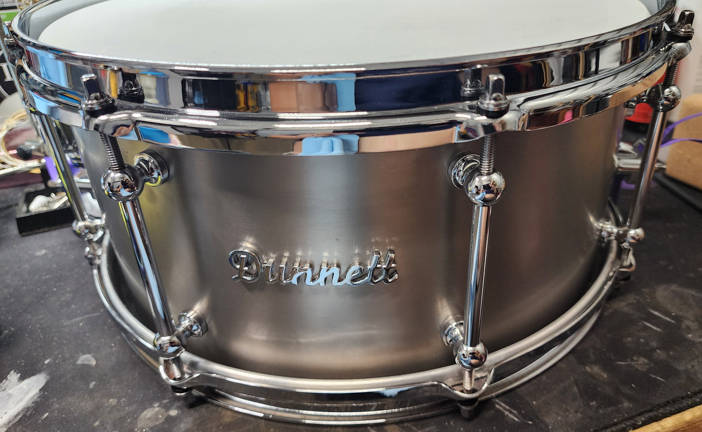 Dunnett Titanium Snare Drum (6.5) 6 1/2 X 14 - 2020 - Raw Finish