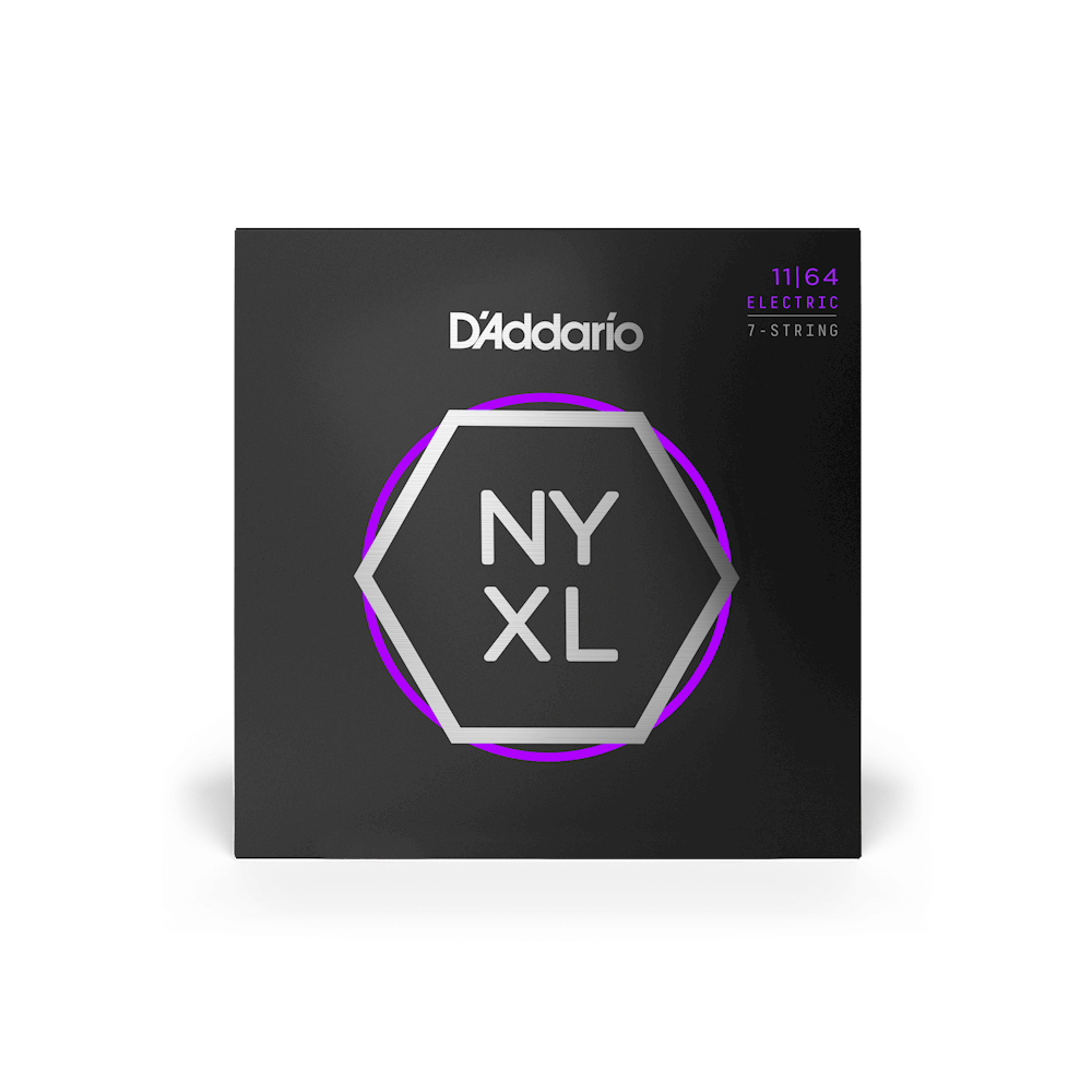 D'Addario 11-64 Medium 7 String, NYXL Electric Guitar Strings (NYXL1164)