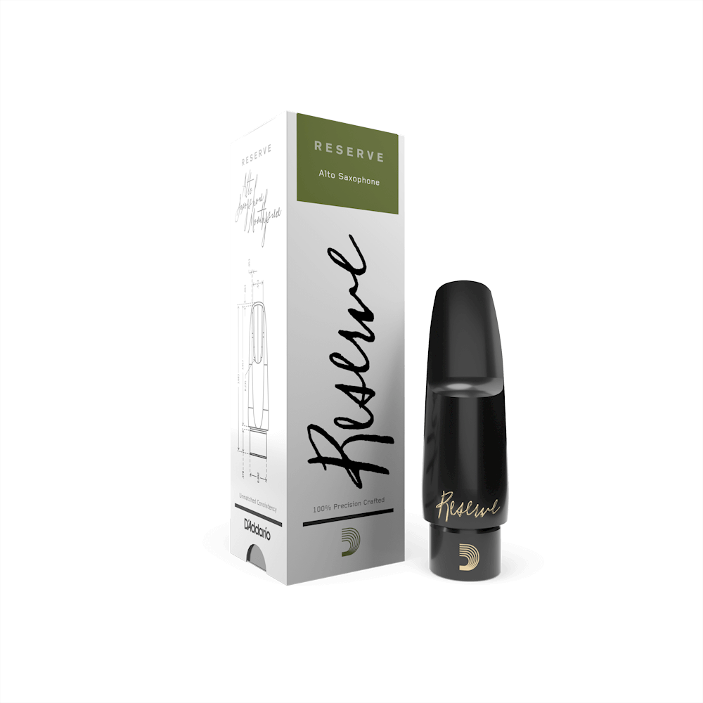 D'Addario Reserve Alto Saxophone Mouthpiece
Medium-Long Facing