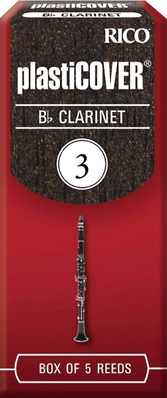 Plasticover by D'Addario Bb Clarinet Reeds
Strength 3.0, 5-Pack